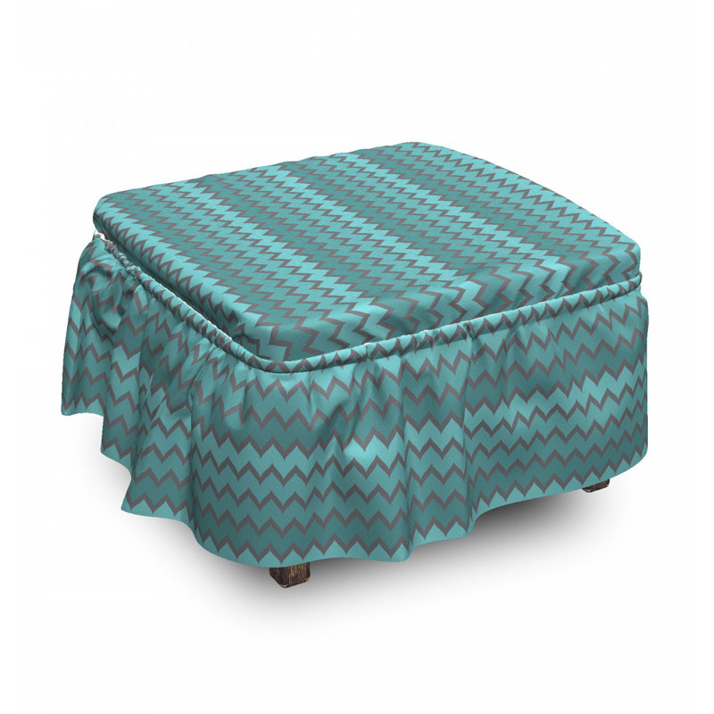 Zigzag en abat-jour repose-pieds housse pour