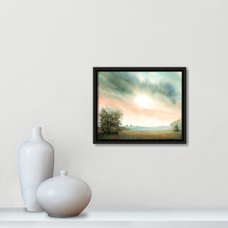 «Valaida Edge Print» par Dena Ann Adams, Espresso, H 9,5 po x l 11,5 po