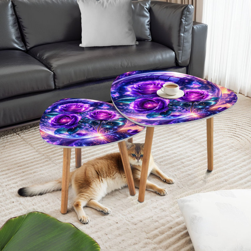 Ensemble de 2 tables gigognes Triangle Nesting