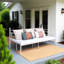 Solid Metal Slat Outdoor Bed for Patio-955319994