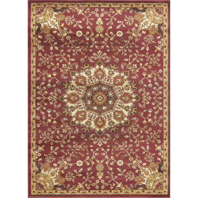Classic GC_VIN5015 Red 5 Ft. 3 In. X 7 Ft. 3 In. Area Rug
