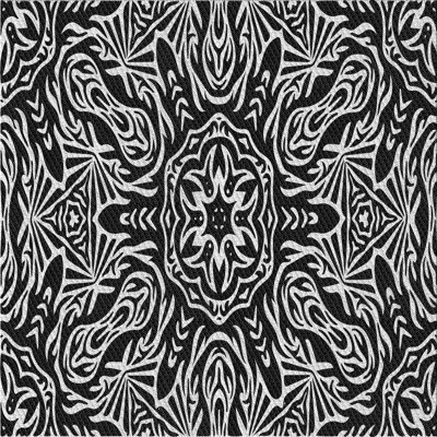 Tapis damassé gris / brun