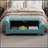 64.5" Nails Tufted Velvet Upholstery Bed Bench with Storage-1127585377
