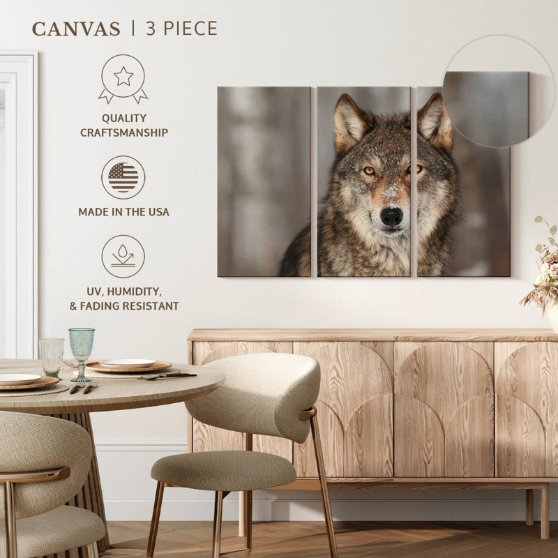 Gray Wolf Stare, 32" H x 50" W