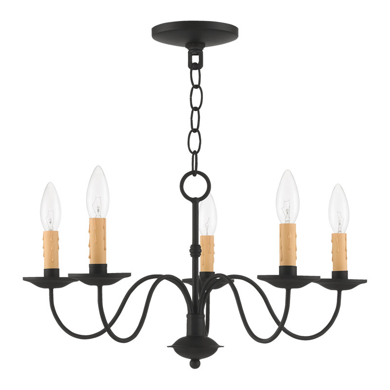Lustre classique à 5 lumières de style bougie Analysia