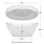 Dorrit 66" x 32" Freestanding Soaking Acrylic Bathtub with Faucet-1849314896