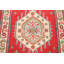 Tapis décoratif en laine de conception unique noué à la main new age kazak rouge/beige 2 pi 1 po x 3 pi 2 po Antiona
