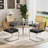 5-Piece Round Glass Top Dining Set-270505905-270505039-270151348