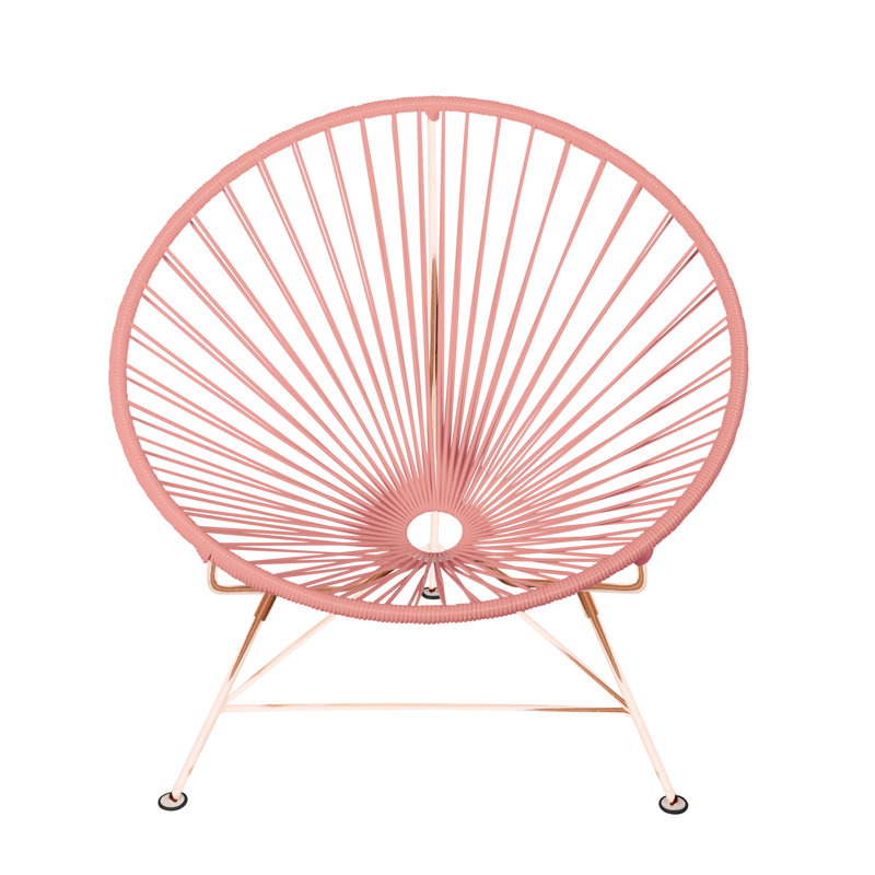 Innit Indoor Handmade Lounge Chair, Coral Weave/Copper