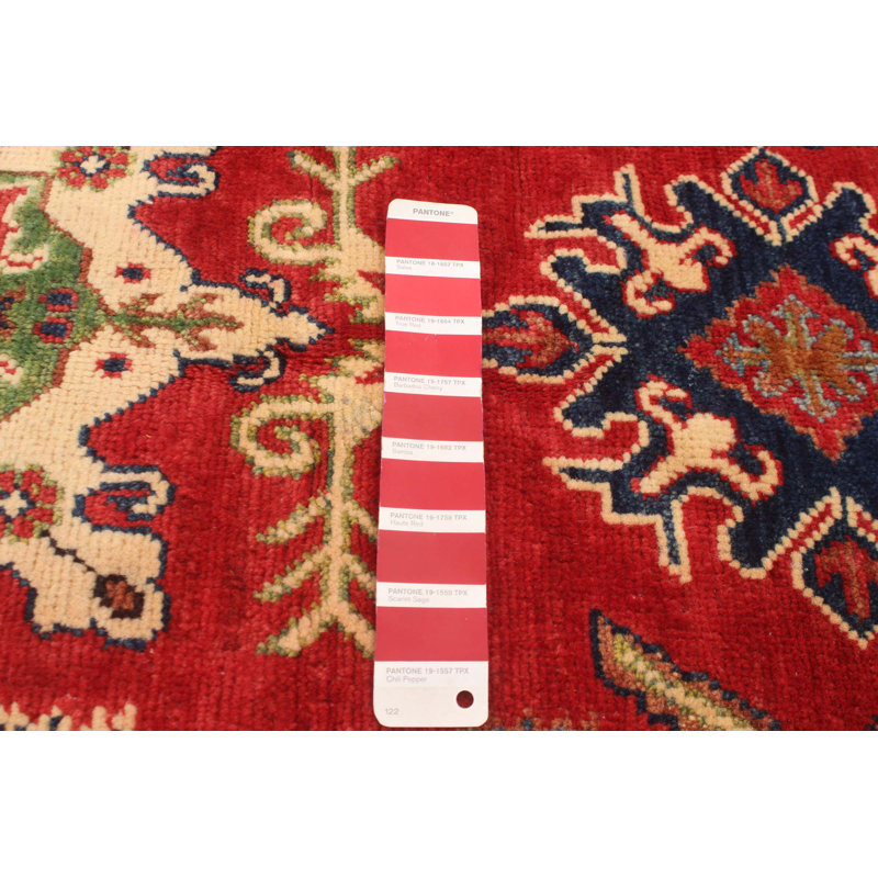 Tapis rouge foncé mâle de 6 pi 0 po x 8 pi 11 po Maléigh
