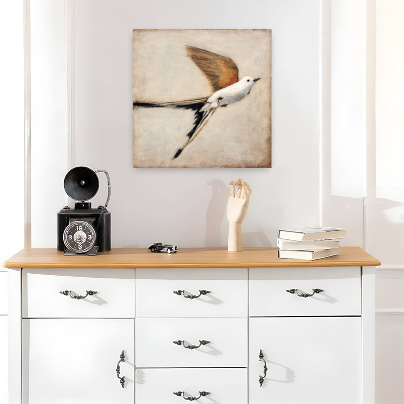 Art mural contemporain, Swallow Tail, H 18 po x l 18 po
