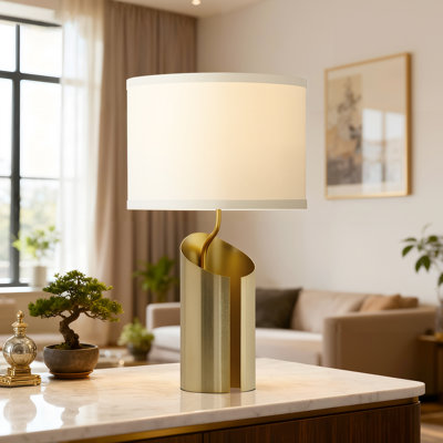21.8" Modern Gold Table Lamp
