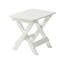 Bistro blanc pliable avec 2 chaises, des meubles d'extérieur pour une esthétique améliorée, des chaises et des espaces modernes de table rectangulaire