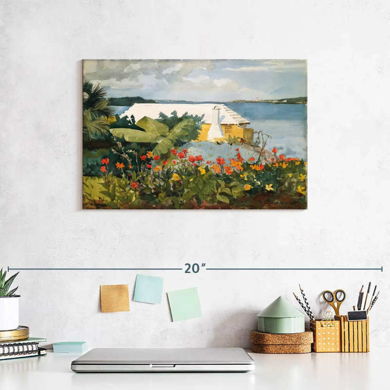 Gillard Flower Garden And Bungalow - Bermudes, H 8 po x l 12 po