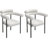 Boucle Upholstered Metal Dining Chair(Set Of 2)-637577419-637577417