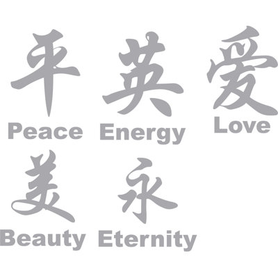 Adhésif décoratif symbole chinois