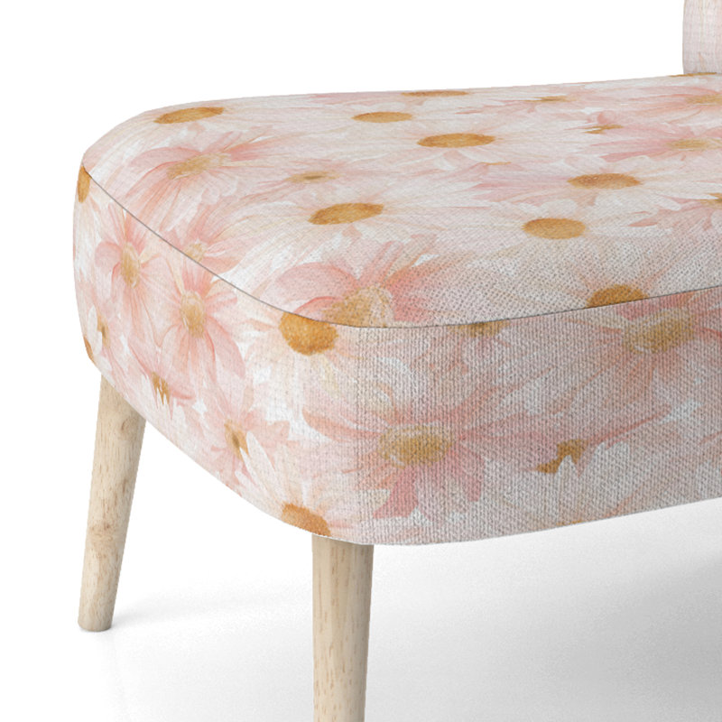 Chaise d'appoint fleurs pour filles - Daisy Glow - jaune, Chaise d'appoint sans accoudoirs