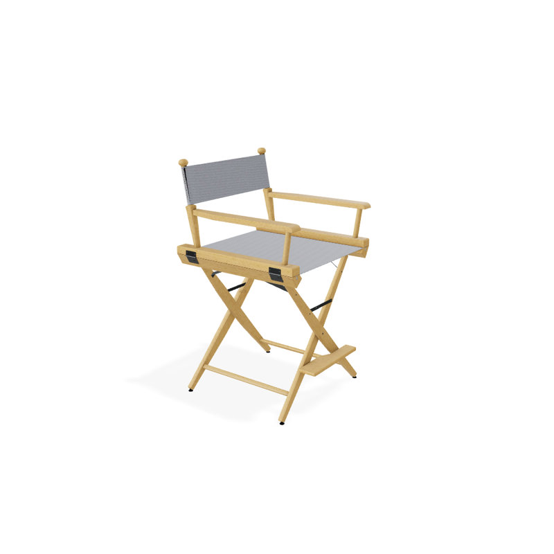 Folding Reclining Director Chair, Varnish, Forest Green