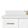 Freitas 48'' Solid Wood Single Bathroom Vanity with 1.5'' White Quartz Top, Rectangular Sink