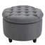 Repose-pieds capitonné polyvalent avec rangement dissimulé pour la décoration intérieure
