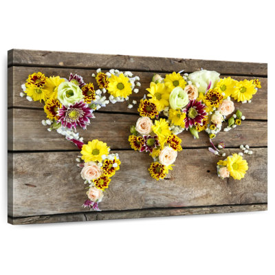 Aliaz Floral World Map
