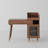 Narra Adjustable Table Solid Wood Feet Makeup Vanity with Storage-2104310961