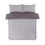 Clementi Cotton Blend Chequered Duvet Cover with Pillowcases Included-1172096065