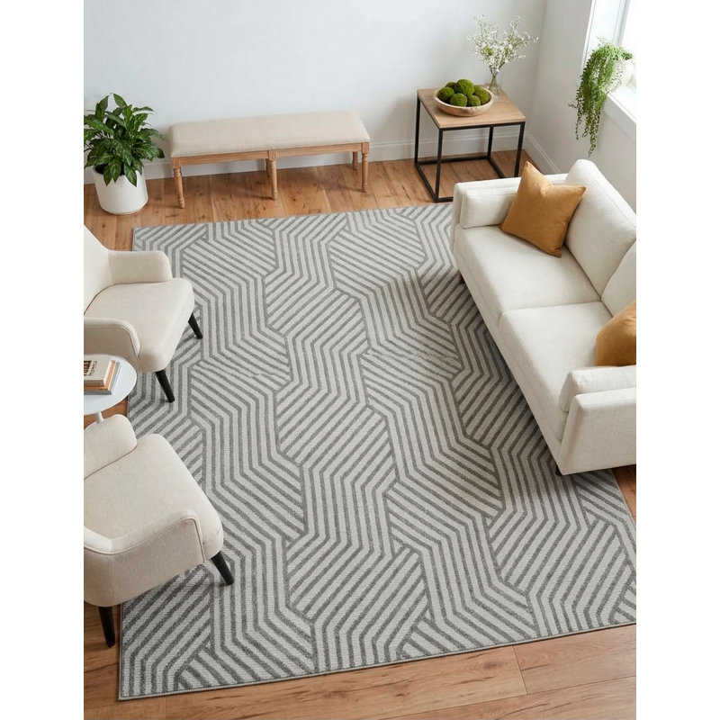Utopia Geometric Rug, Rectangle 6'8" x 9'7"