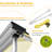 Yescom Fabric, Metal Cover Retractable Side Awning-63640021-88718657