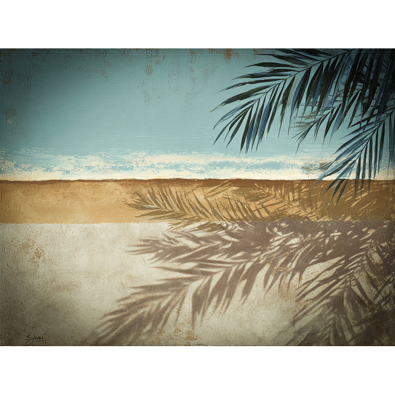 «Coastal Palm», art mural sur toile tendue
