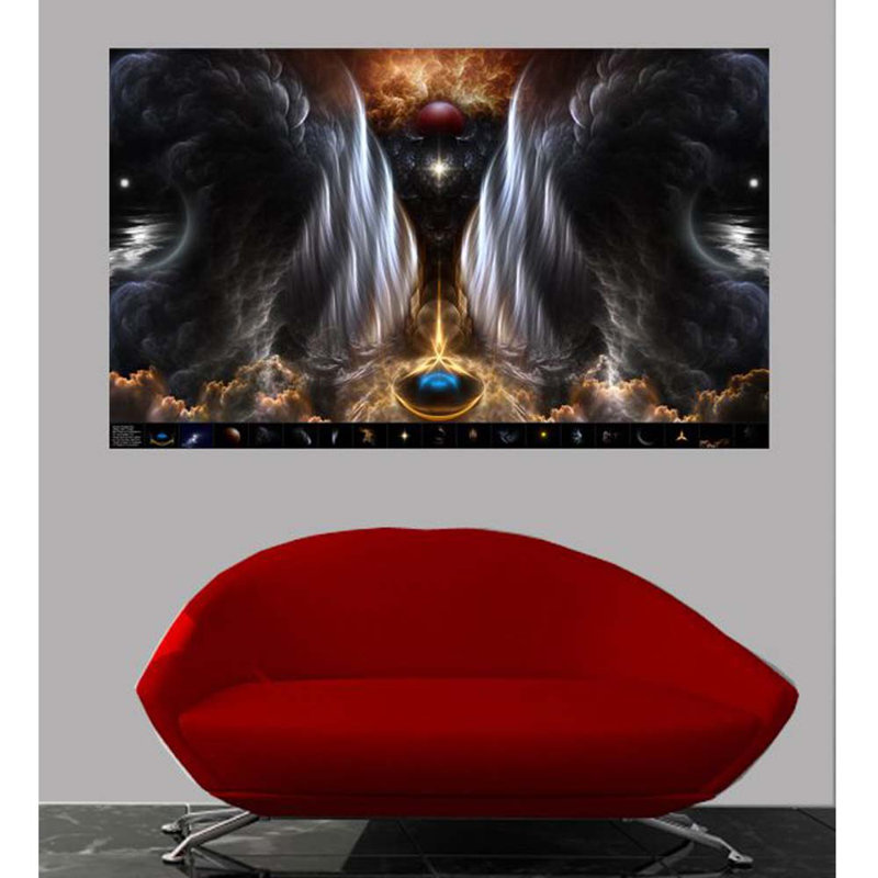 Adhésif décoratif Xzendor7 Dream of Sages, H 14,5 po x l 24 po
