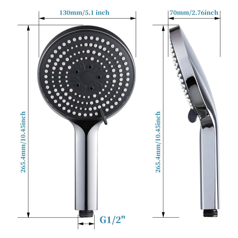 Handheld Shower Head, Chrome
