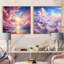 Kawaii Landscape Clouds - Clouds Square Collage, ensemble de 2-372516228-372516234