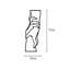 Élégant accessoire mural décoratif en métal, noir, 10,2 po x 28,3 po | Fabrication 100% métal, épaisseur: 0,06 po | Conception murale facile, parfaite pour les décors modernes et les intérieurs élégants