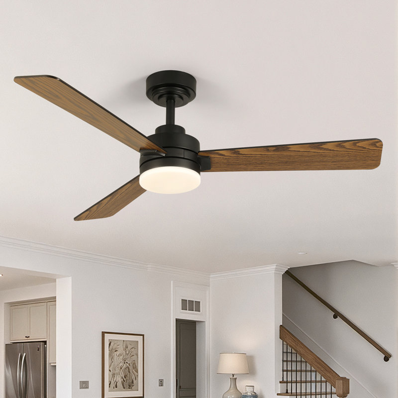 Karlena 48'' Modern Ceiling Fan with LED Light and Remote Control