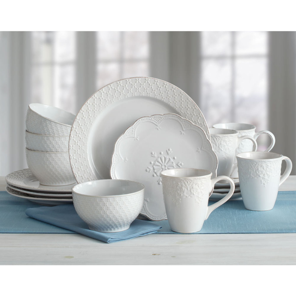 Pfaltzgraff French Lace Dinnerware Set - Thumbnail 2
