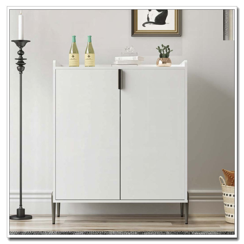 Armoire en bois 2 portes, Blanc