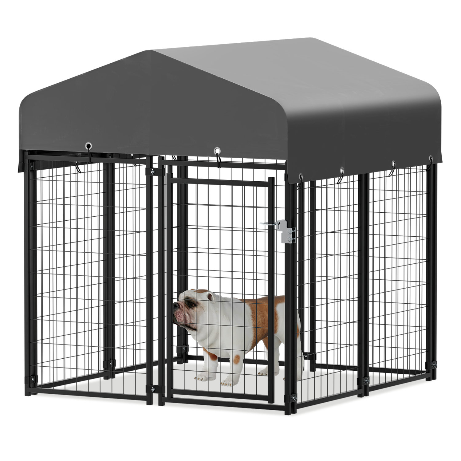 Metal pet clearance enclosure