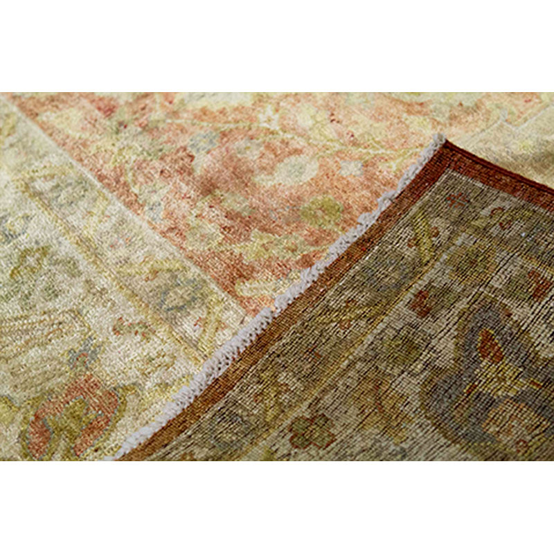 Silk Floral Area Rug
