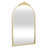 34" Gold Metal Arch Accent Mirror