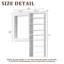 Système de garde-robe modulaire, conception polyvalente et personnalisable pour un rangement et une organisation efficaces-124865291
