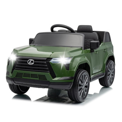 VUS Lexus GX550 homologué 12V pour enfants avec télécommande, lumières DEL, musique et suspension à ressort