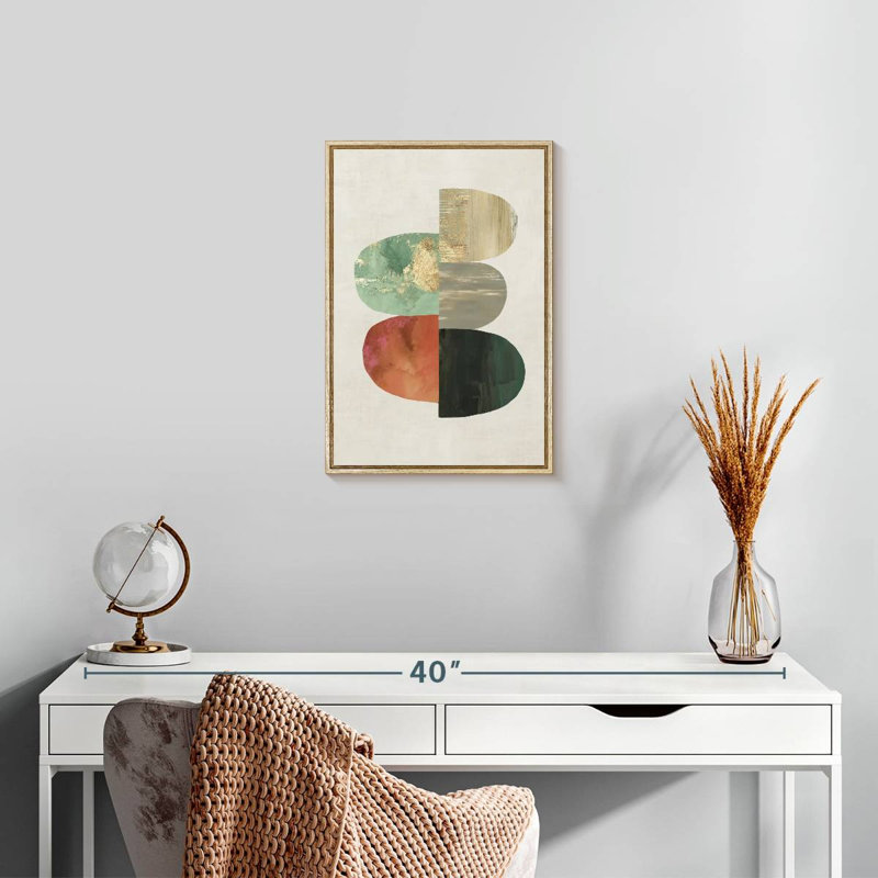 Evolving Energy, Floating Frame Natural Wood, 13" x 19"