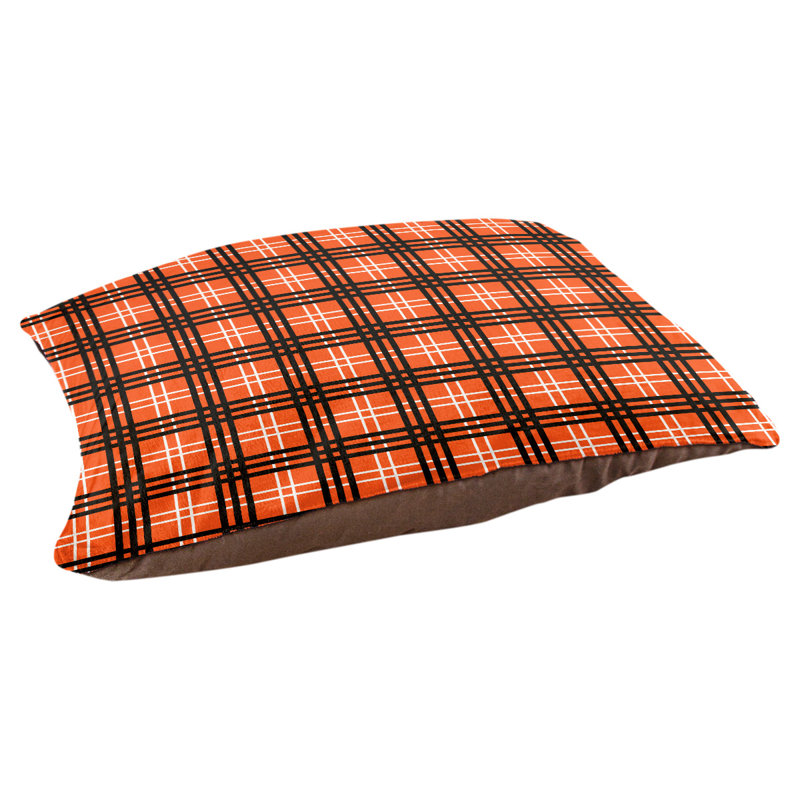 Coussin d’extérieur de luxe Atlanta football, Très grand (l 50 po x 40 po x p 6 po), Orange / blanc / noir