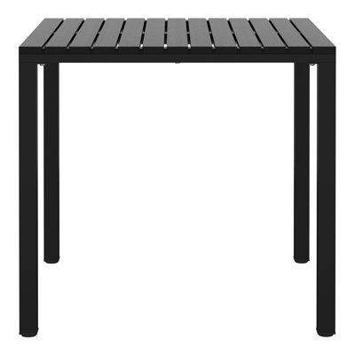 Delron Square Iron Outdoor Dining Table , 31.5 " W 31.5 " D