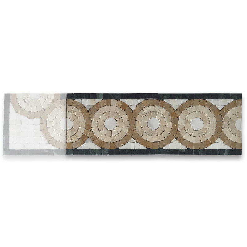 4 in. x 11 in. Marble Tile