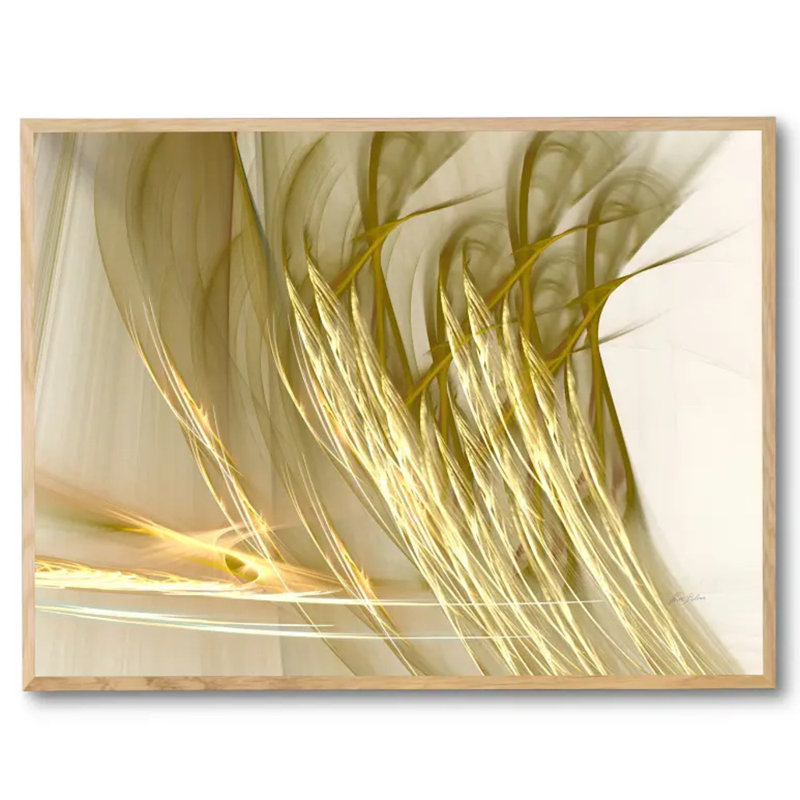 Senic Print by Rica Belna, 32" H x 42" W, Natural Floater Framed Canvas, No Mat