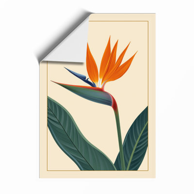 Bird of Paradise Botanical - Framed Print