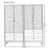 Simple Solid Wood and Rattan Woven Wardrobe