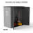 Decksplore 6 ft. W x 4 ft. D Outdoor Storage Shed with Floor, Lockable Resin Garden Tool Shed